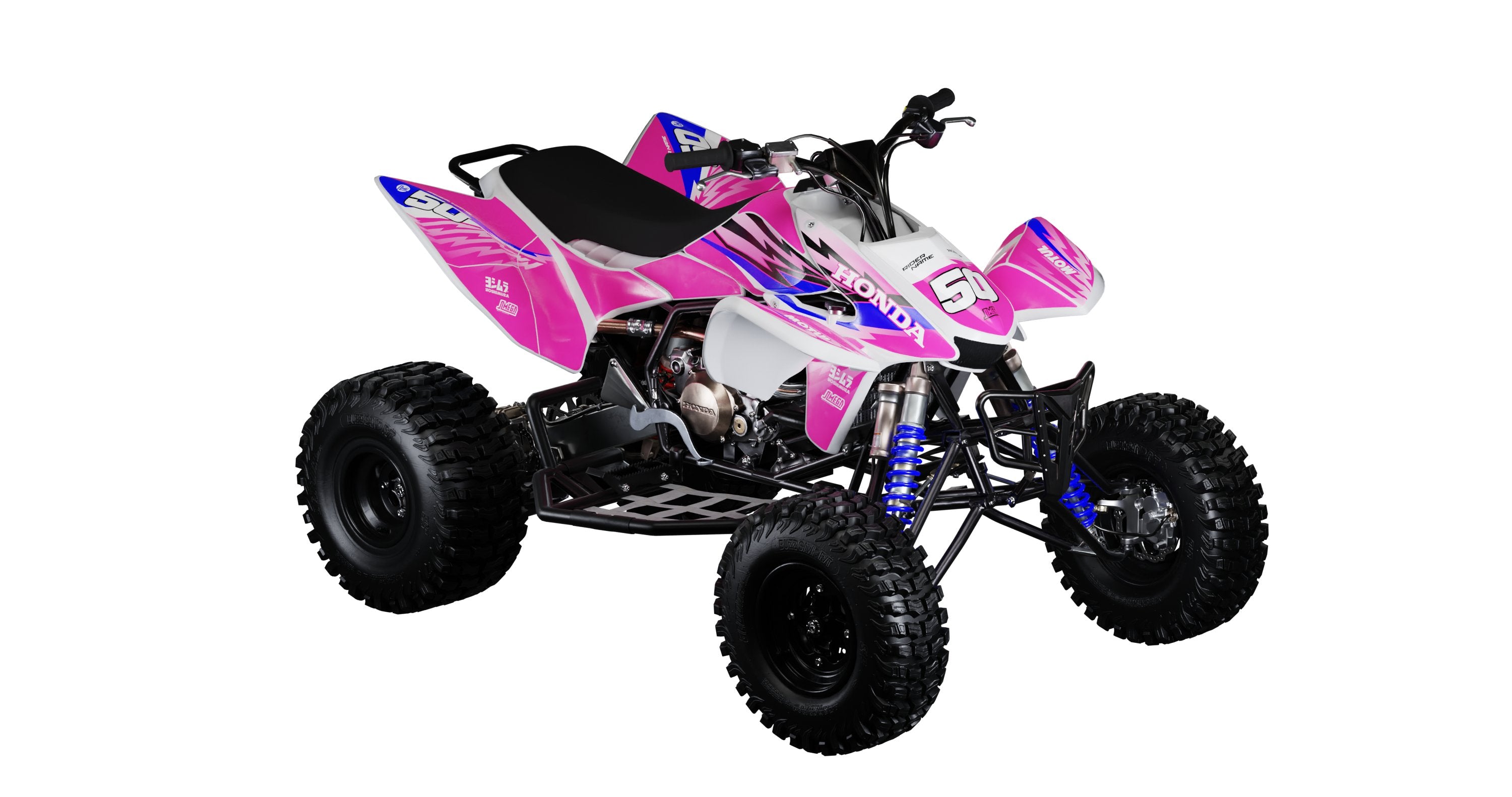 Pink Thunder Quad Graphics Kit – Omega Moto Graphics