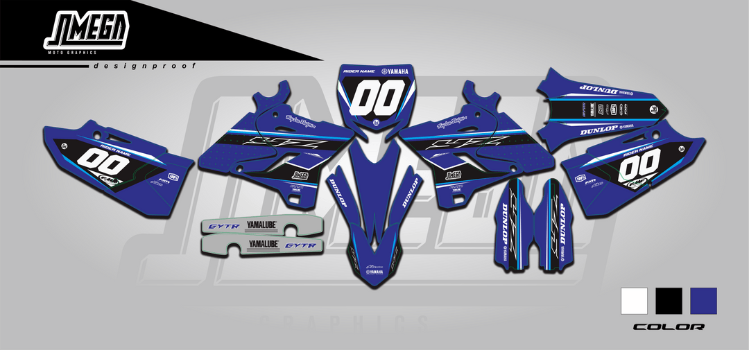 yamaha yz yzf blue boy graphics kit