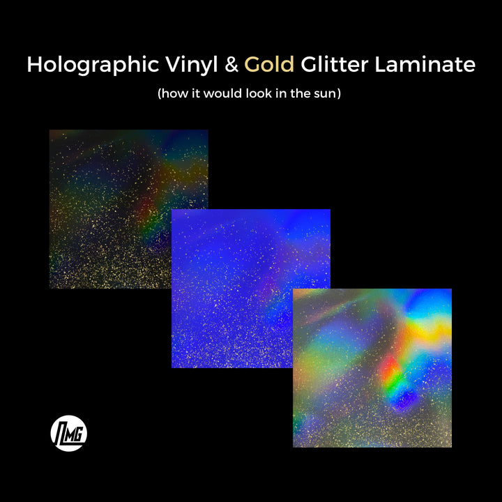 Holographic with gold laminate