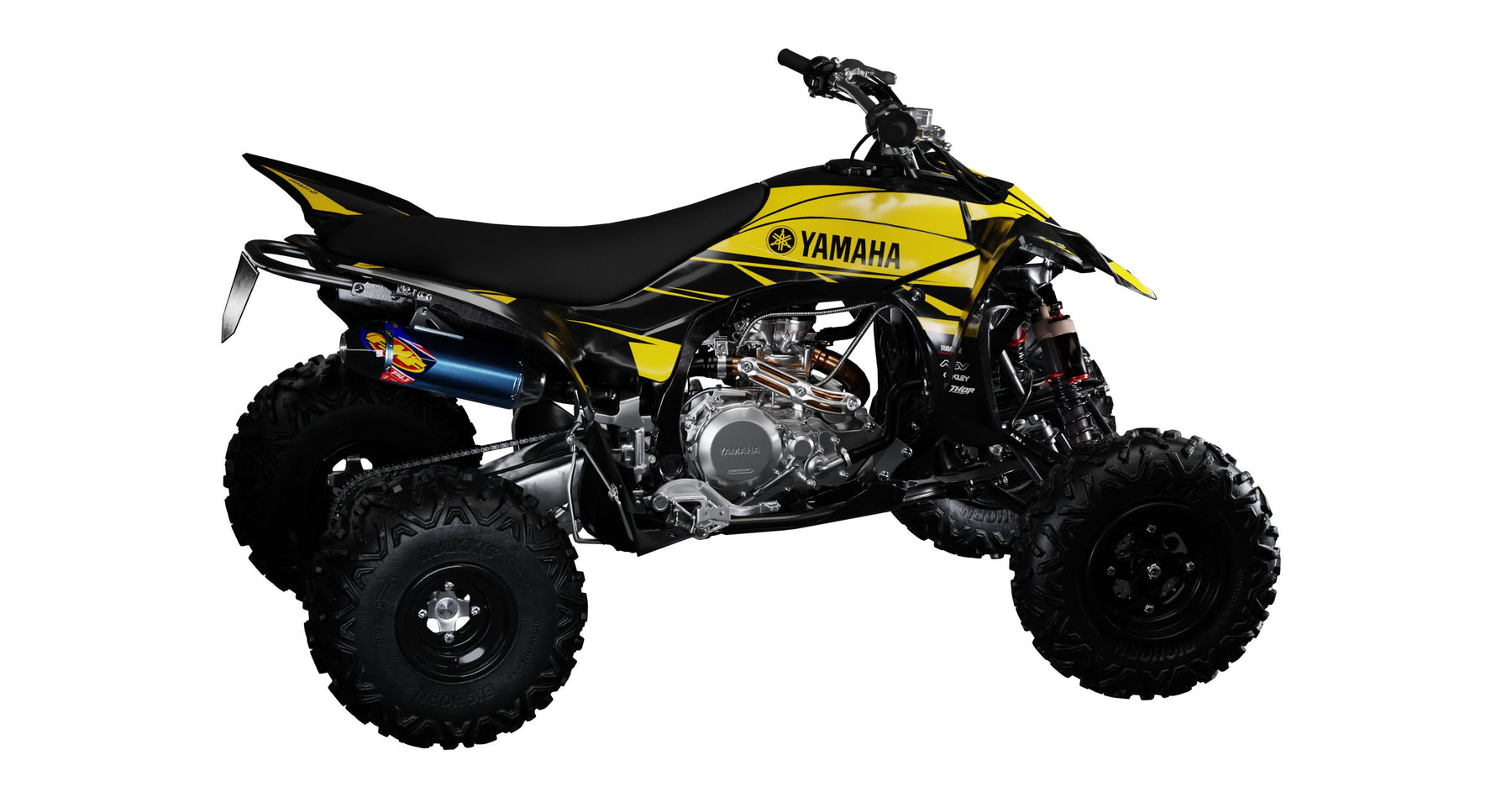 Quad Racing Yellow Anniversary Yellow Quad Graphics Kit | Quad & ATV Decals – Omega Moto ...