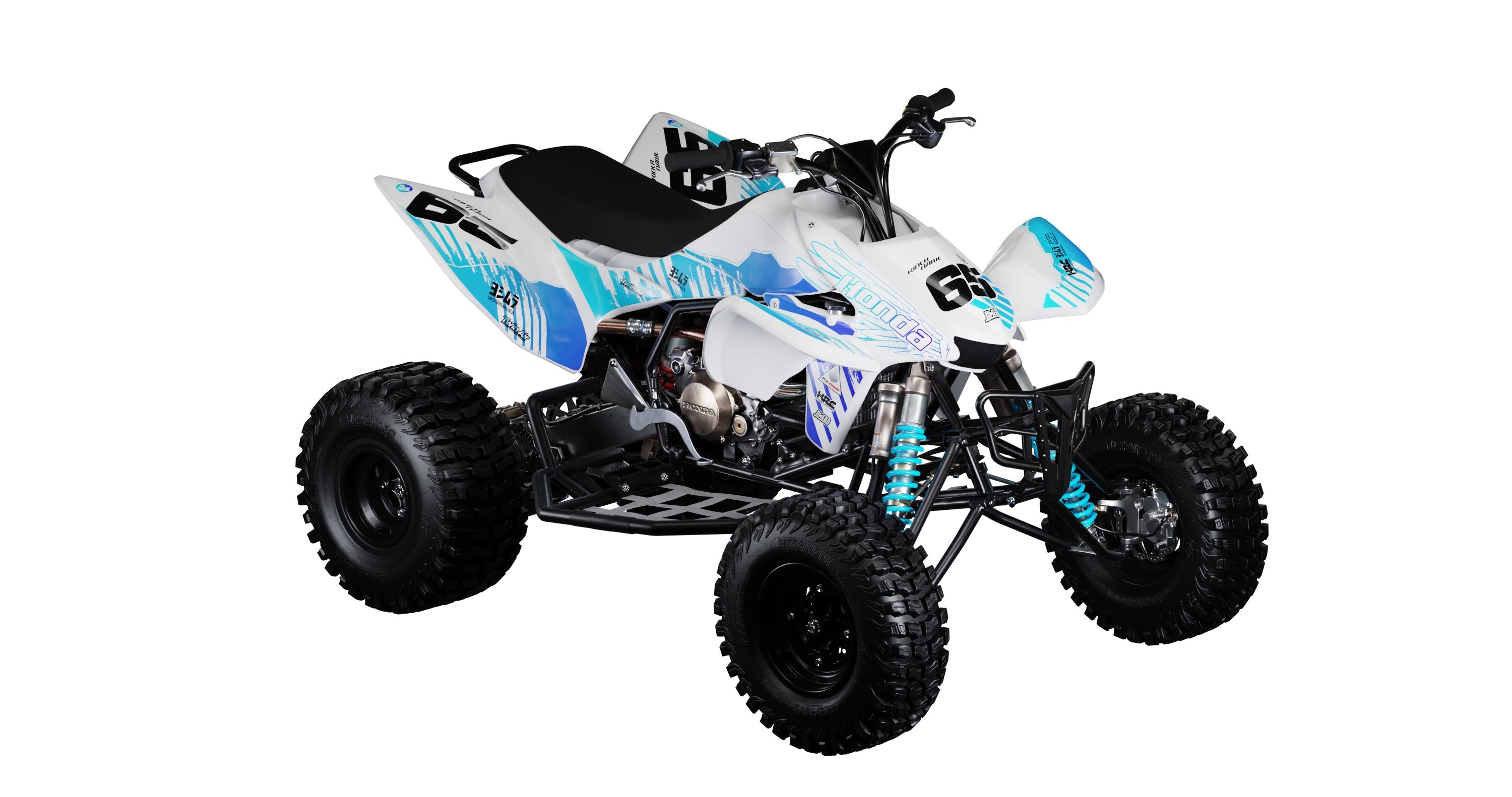 White Wings Quad Graphics Kit – Omega Moto Graphics