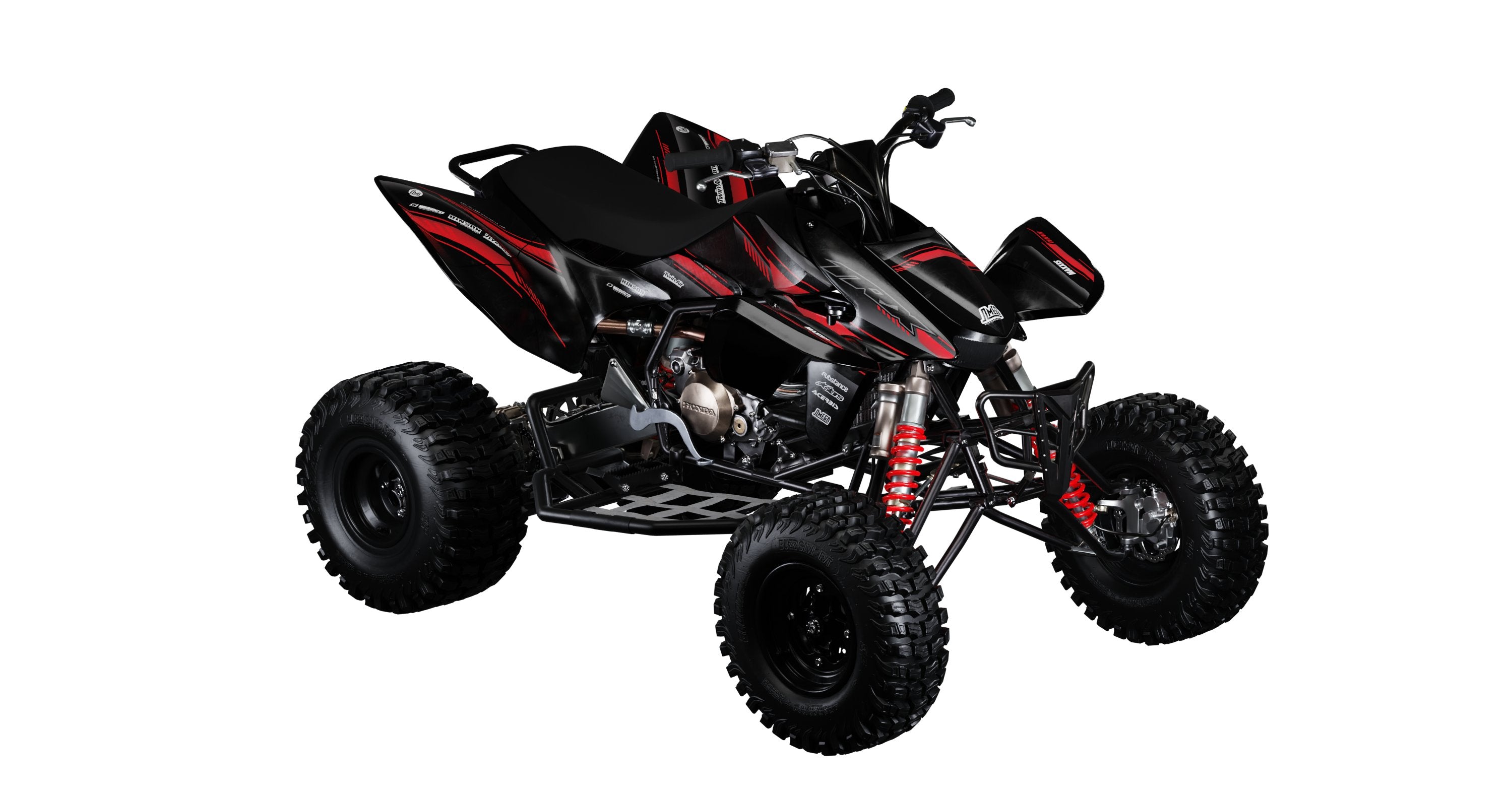 Black Techno Quad Graphics Kit – Omega Moto Graphics