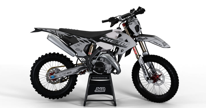 Rieju Grey Retro Graphics Kit