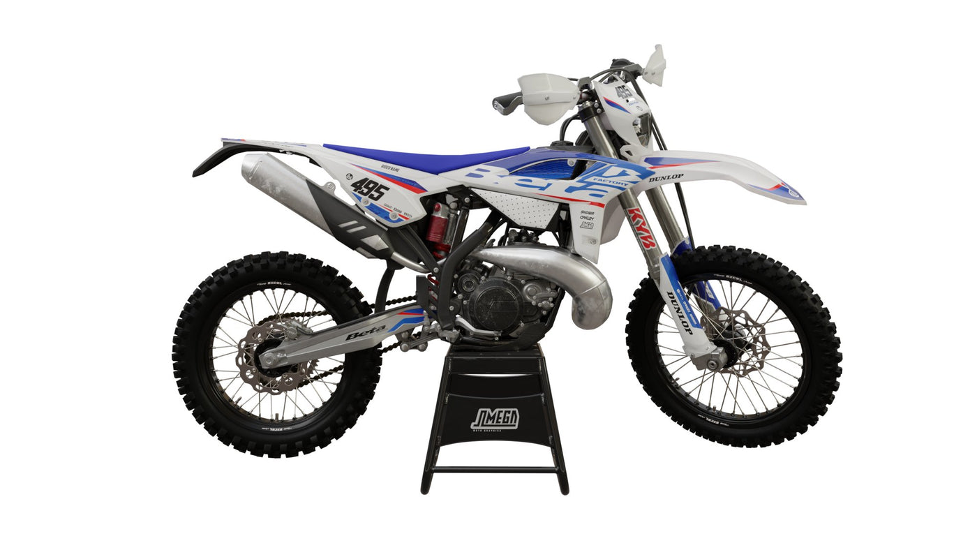 Beta Factory Racing Graphics Beta RR / Racing / Xtrainer White Factory Graphics Kit | Omega Moto ...