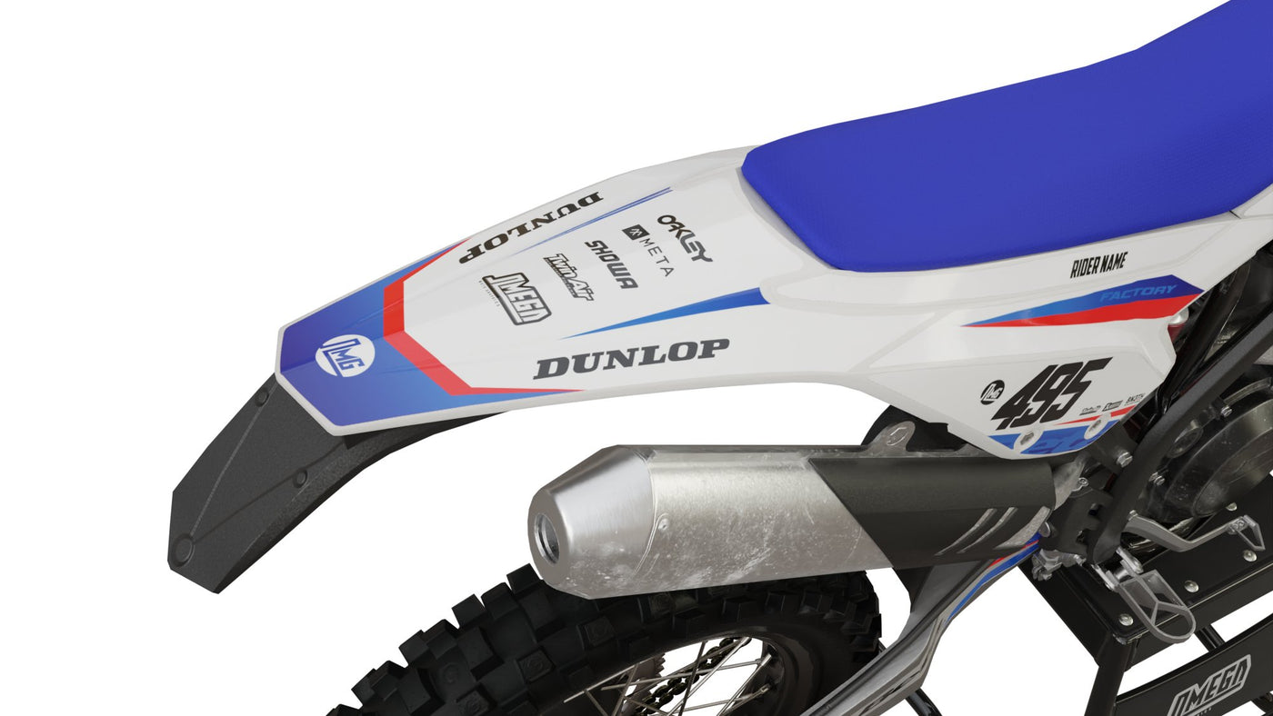 Beta Factory Racing Graphics Beta RR / Racing / Xtrainer White Factory Graphics Kit | Omega Moto ...