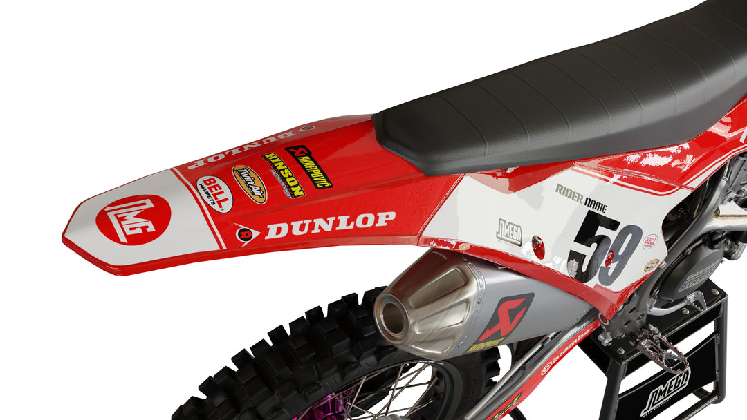 Red Rtr Graphics Kit Red Retro Graphics Kit | MX Sticker Kit – Omega Moto Graphics
