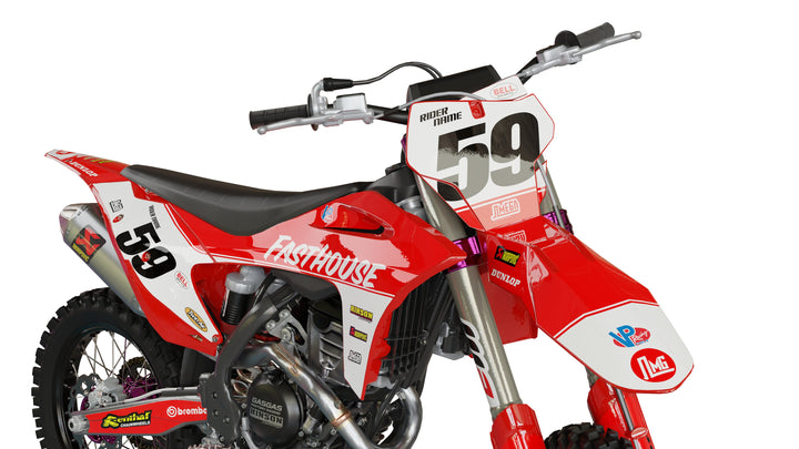 Red Retro Graphics Kit