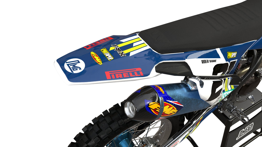Factory Racing Husky Husky Blue Factory Graphics Kit | Dirt Bike Decals – Omega Moto Graphics