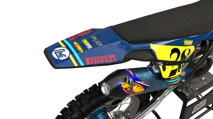 Husky Blue Retro Graphics Kit