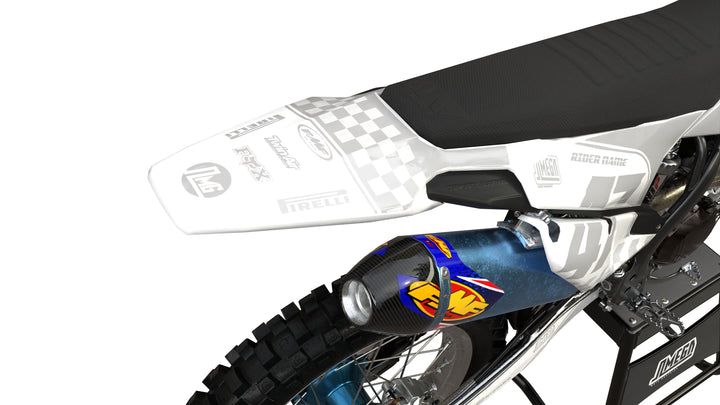 White Retro Graphics Kit