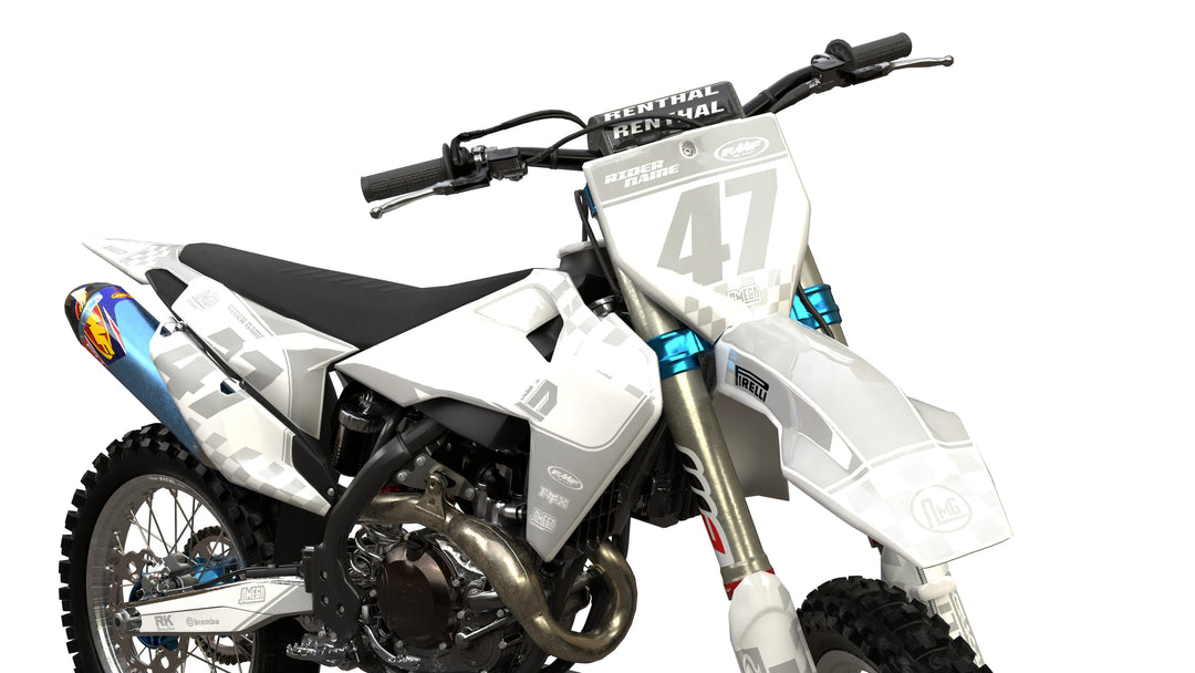 White Retro Graphics Kit