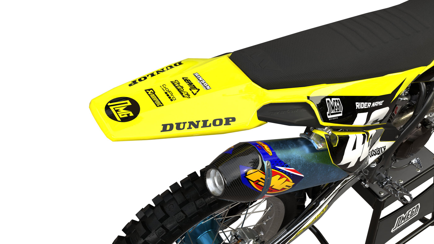 Yellow Quad/graphics Husqvarna Yellow Concept Graphics Kit | Omega Moto Graphics