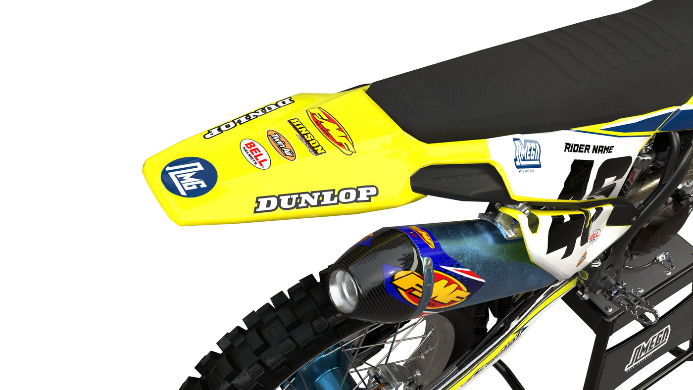 Husqvarna Yellow Factory Graphics Kit | Omega Moto Graphics