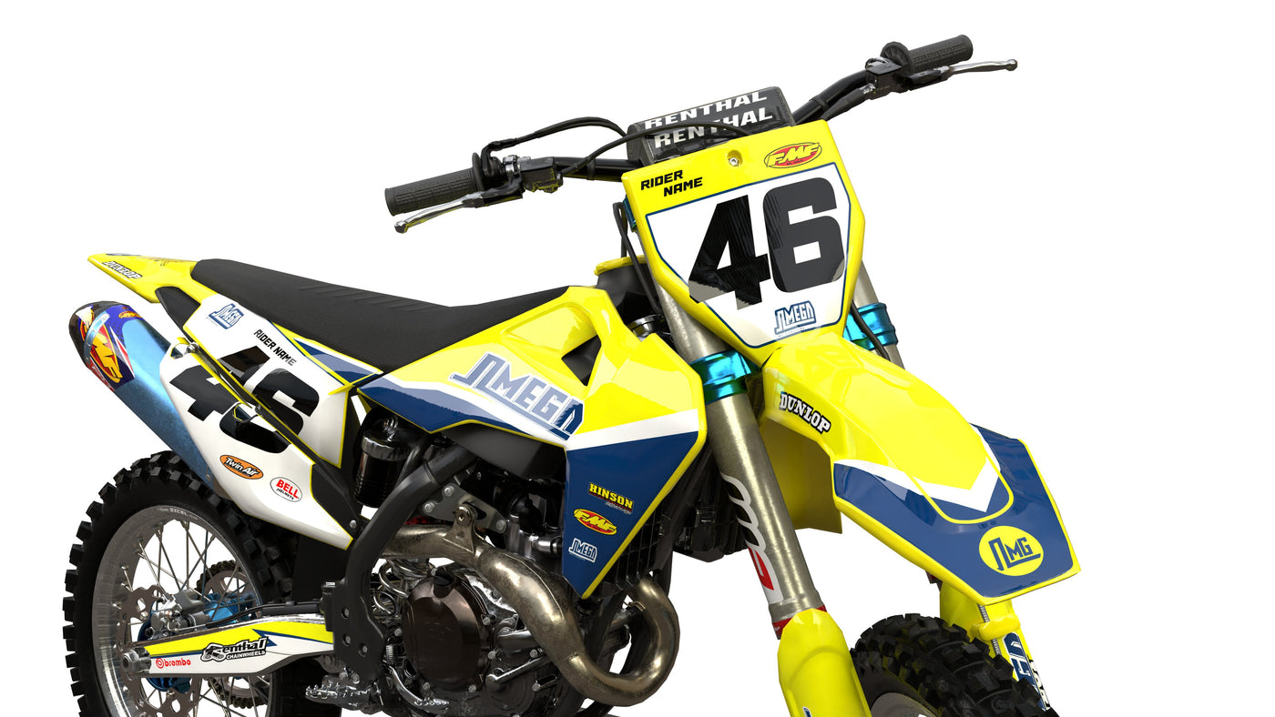 Husqvarna Yellow Factory Graphics Kit | Omega Moto Graphics