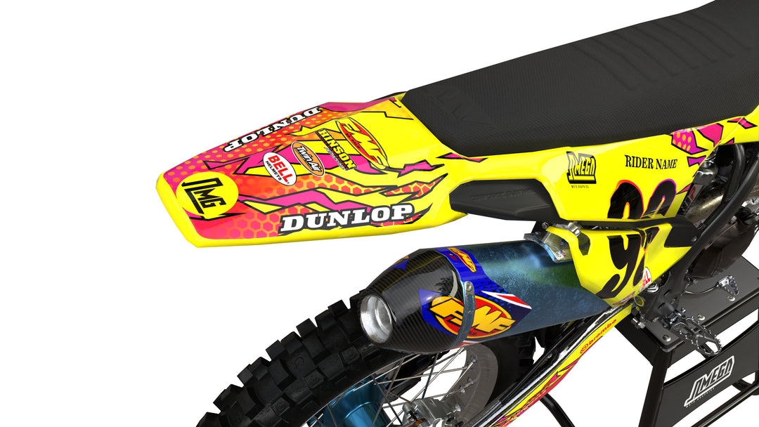 Yellow Retro Graphics Kit