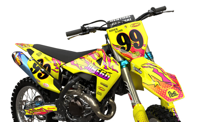 Yellow Retro Graphics Kit