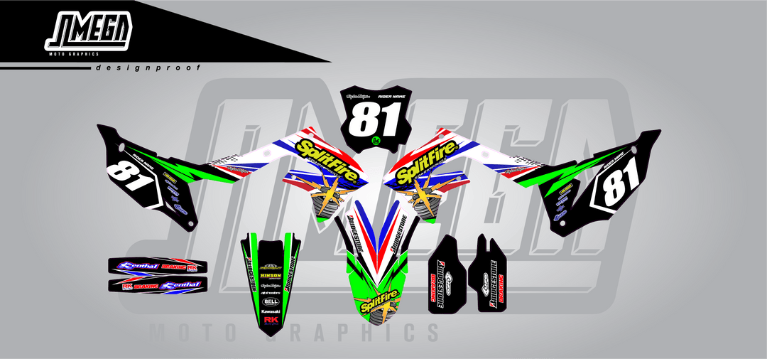 kawasaki kx kxf splitfire graphics kit