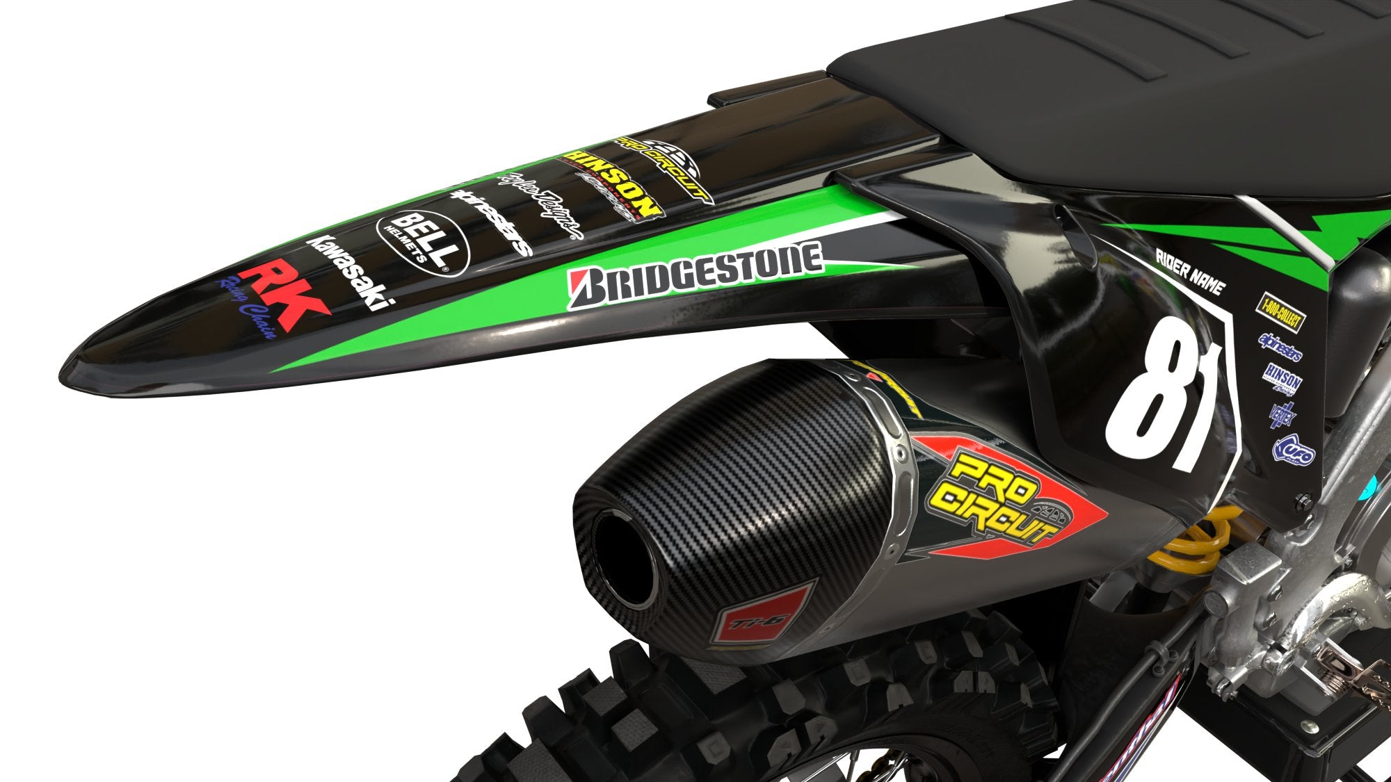 SplitFire Graphics kit | Motocross Decals – Omega Moto Graphics