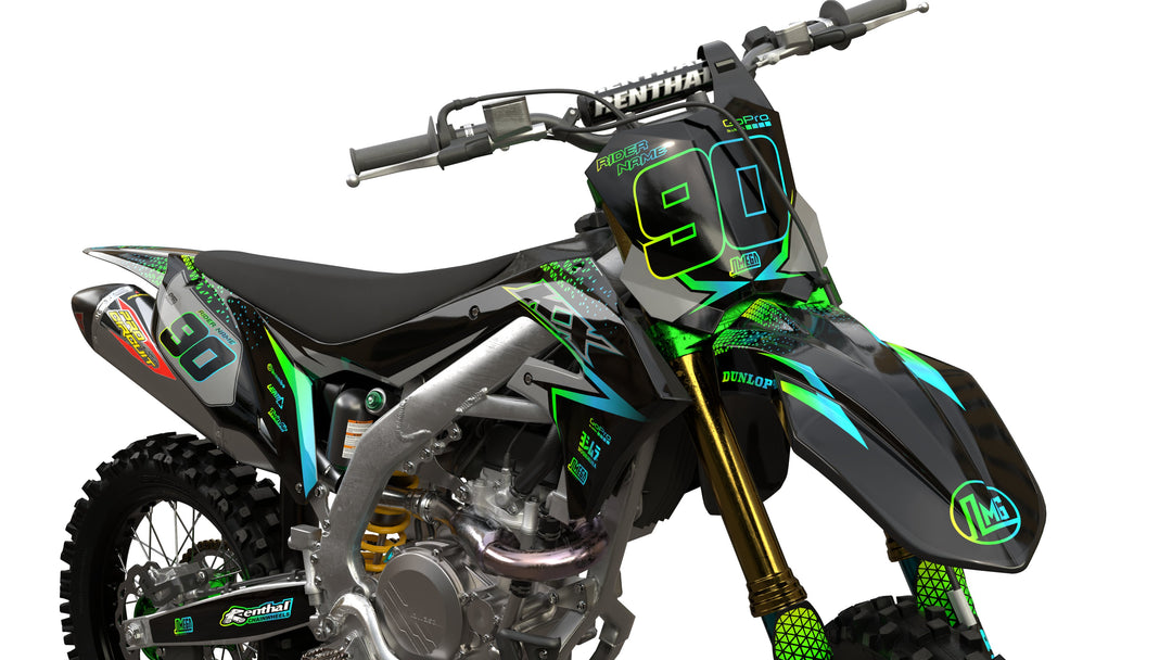 KXF 250 / 2009 - 2012 Full graphics kit FLASH style custom KXF 250 / 2009 - 2012 Full graphics kit FLASH style custom