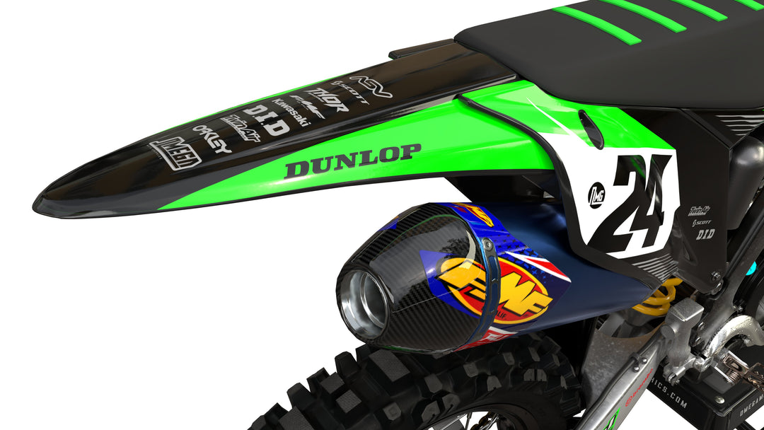 Kawasaki Black Factory Graphics kit