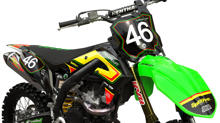 Black Retro Graphics kit