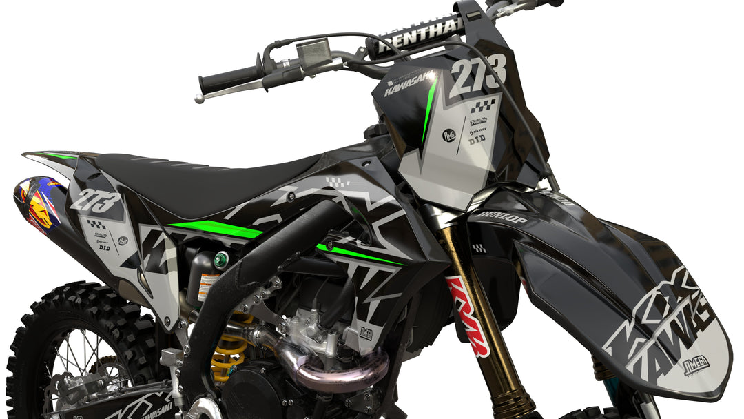 Kawasaki Grey Concept Graphics kit