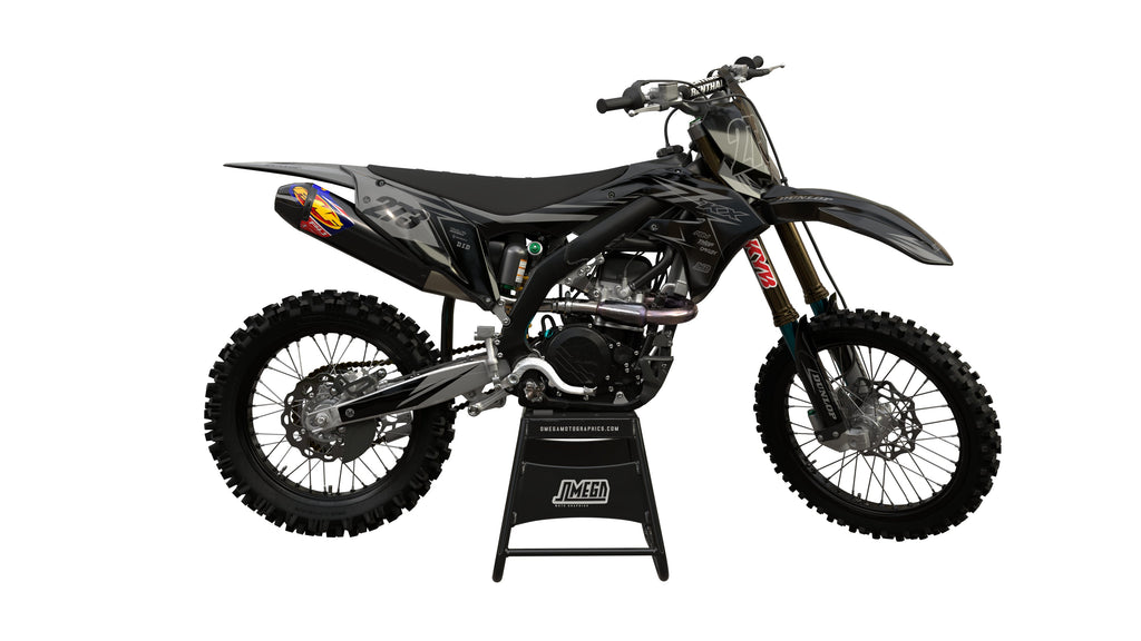 Kawasaki Grey Factory Graphics kit | MX Graphics – Omega Moto Graphics