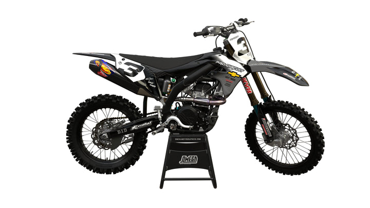 Kawasaki Grey Retro Graphics kit