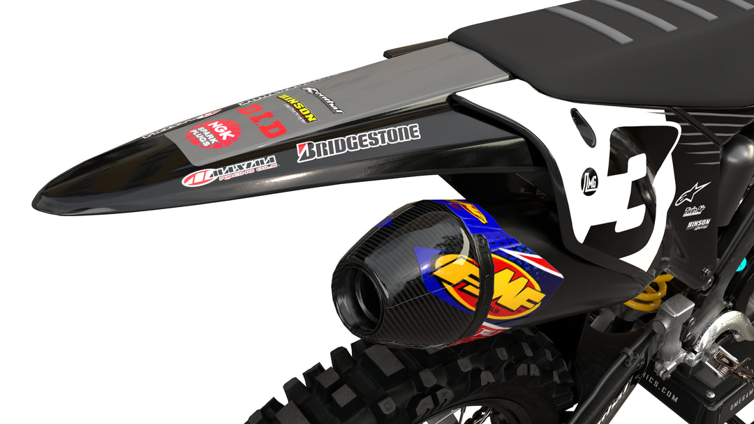 Kawasaki Grey Retro Graphics kit