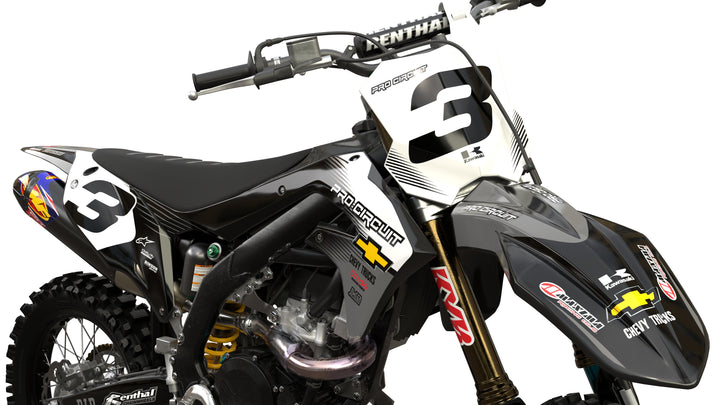 Kawasaki Grey Retro Graphics kit