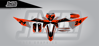 ktm orange classic graphics kit
