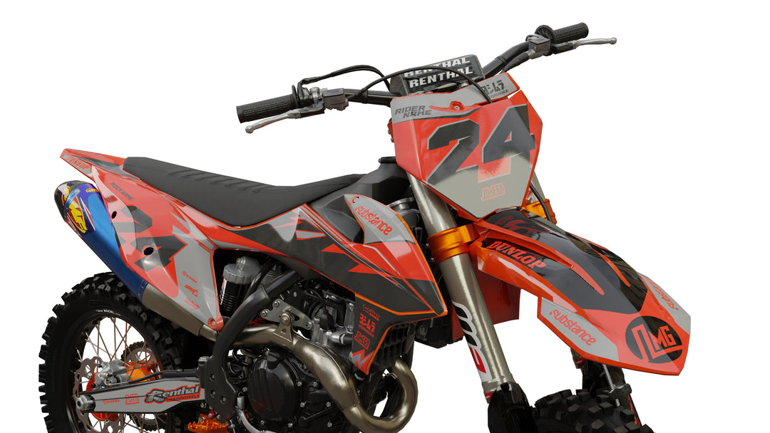 ktm orange classic graphics kit