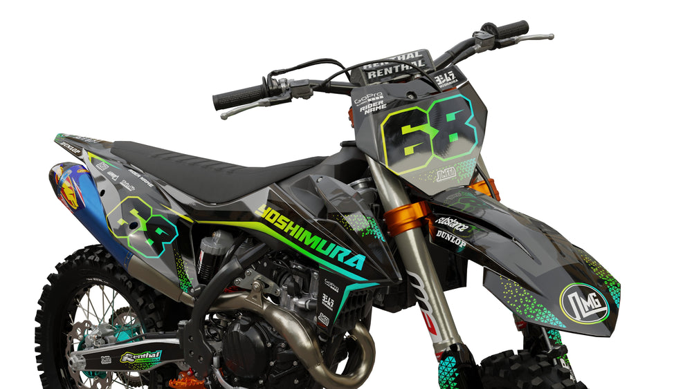 ktm sxf exc shinny graphics kit