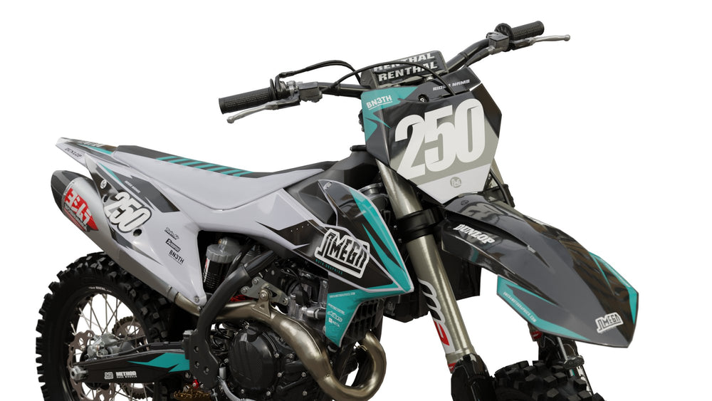 ktm sxf exc clean grey graphics kit