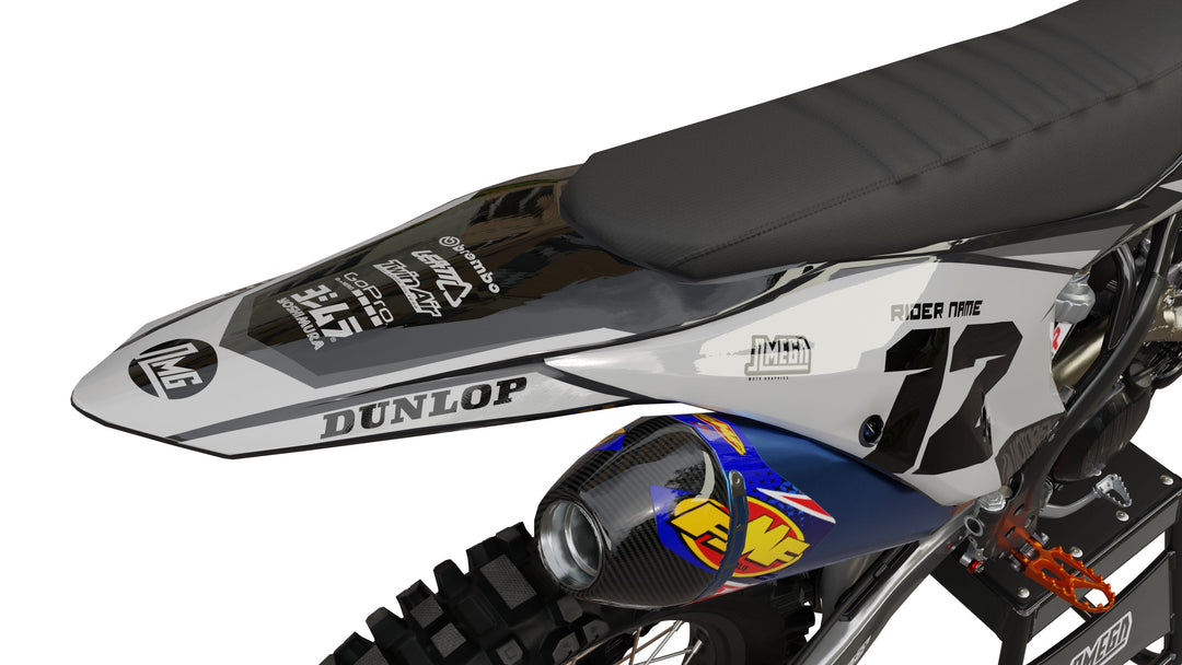 ktm black/gray factory flow graphics kit