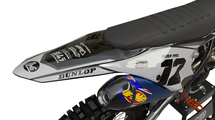 ktm black/gray factory flow graphics kit