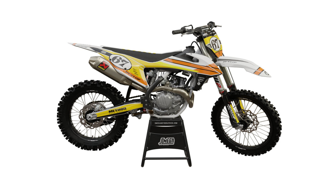 Orange Retro Graphics Kit