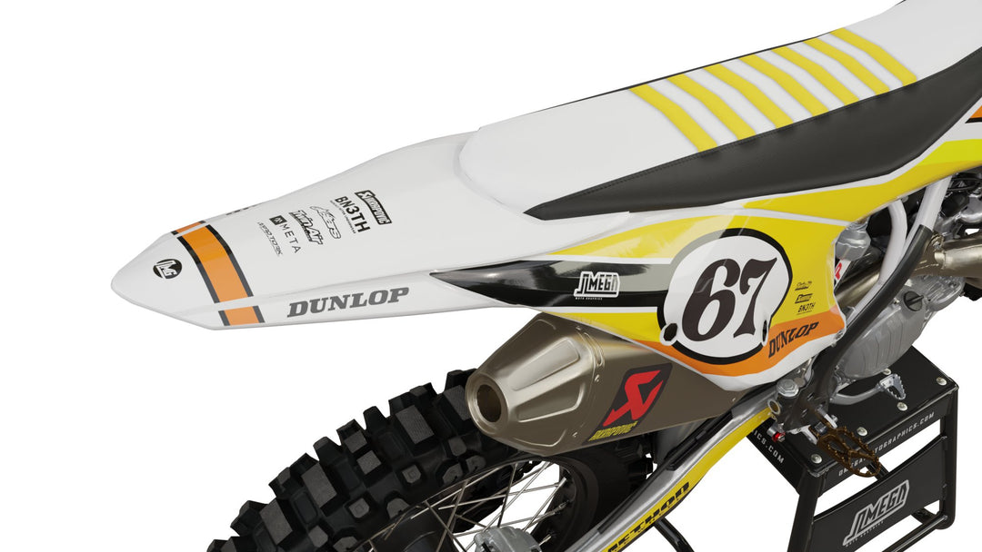 Orange Retro Graphics Kit