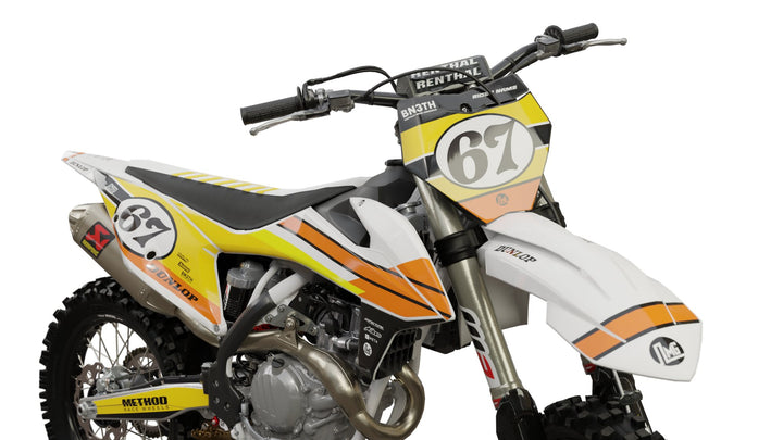 Orange Retro Graphics Kit