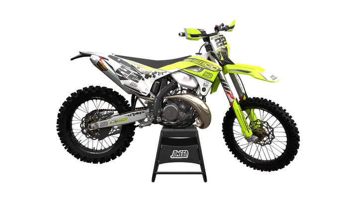 sherco se sef green checkered graphics kit