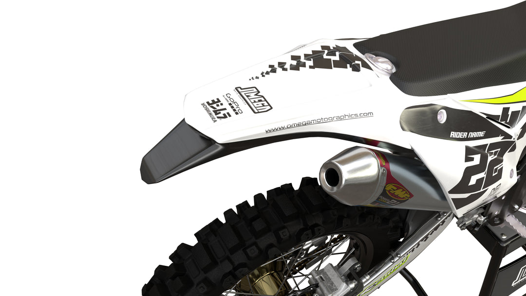 sherco se sef green checkered graphics kit