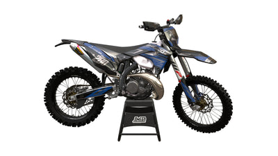 sherco se sef silver and blue graphics kit