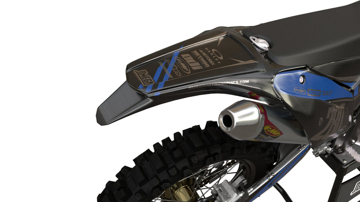 sherco se sef silver and blue graphics kit