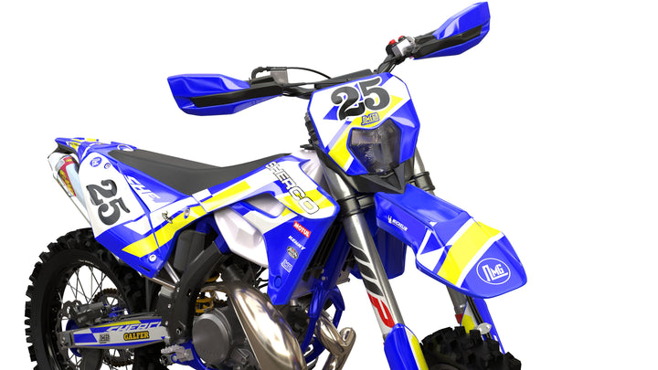 Blue Retro Graphics Kit