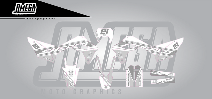 Sherco White Factory Graphics Kit