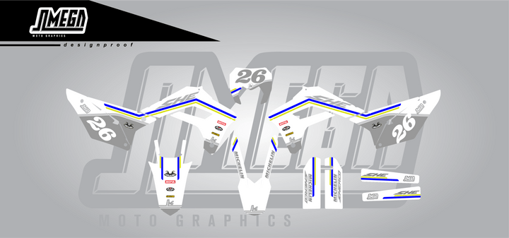 White Retro Graphics Kit