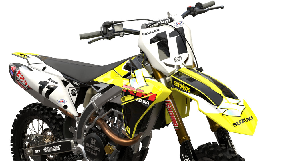 suzuki rmz drz 90's shiny graphics kit