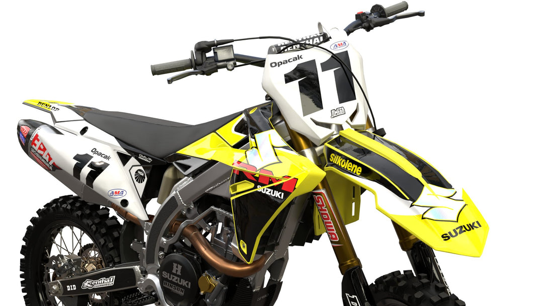 suzuki rmz drz 90's shiny graphics kit
