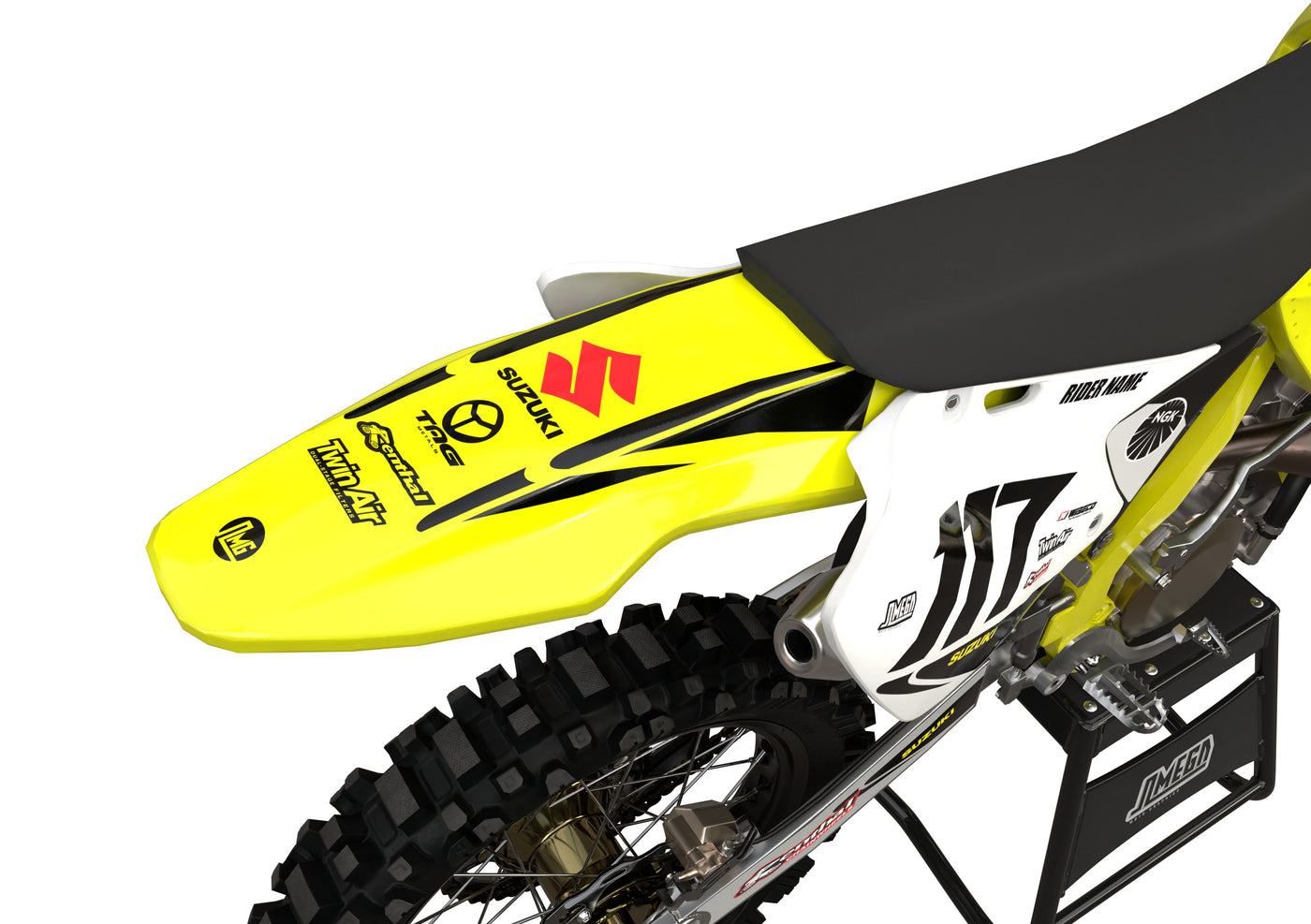 Suzuki RM RMZ 90s Factory Graphics Kit | Omega Moto Graphics