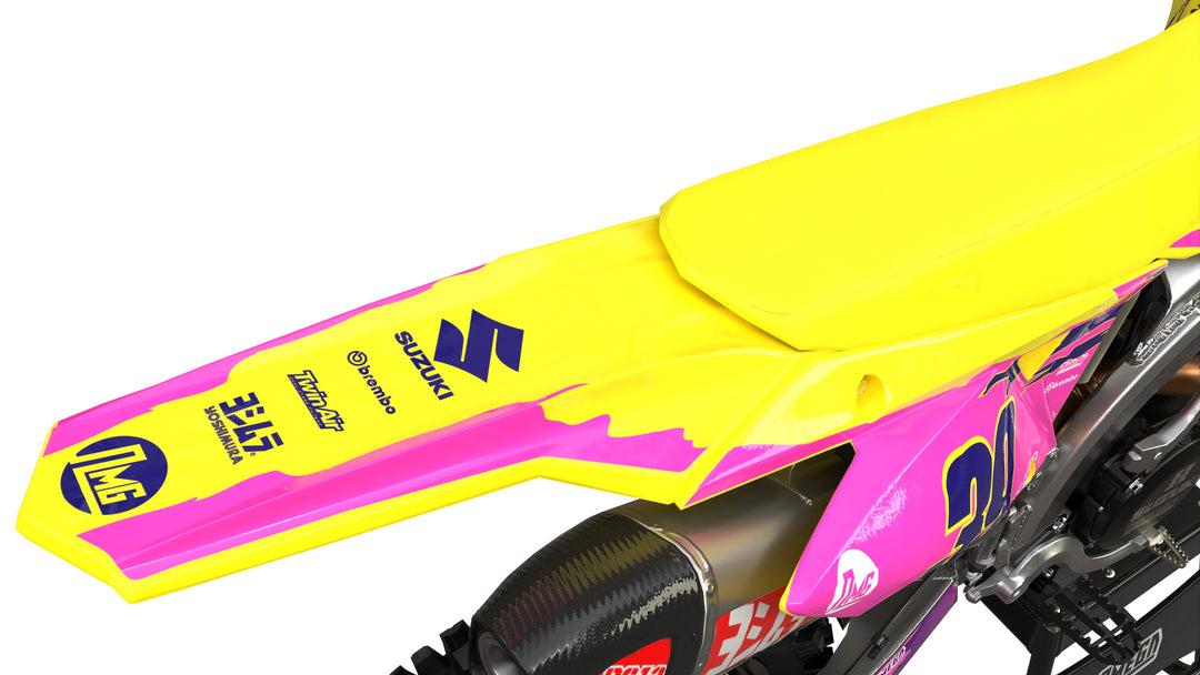 Suzuki Pink Retro Graphics Kit